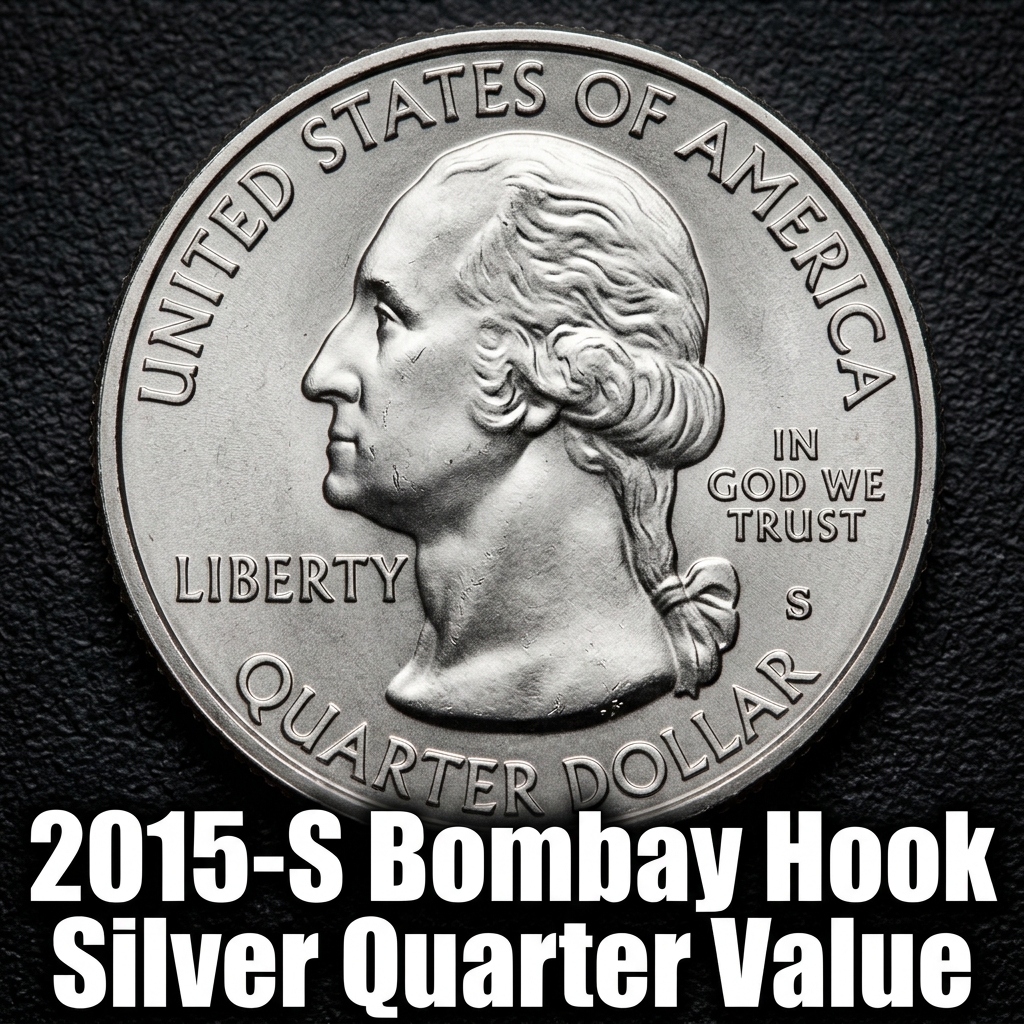 How Much is the 2015 S Bombay Hook Silver Quarter Worth Today