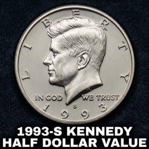 The 1993-S Kennedy Half Dollar Value Ranges from $5 to $150 depending on its grade and whether it is a silver or clad proof version. Most of these coins found in collections today are striking "S" mint mark specimens meant for collectors rather than daily spending.