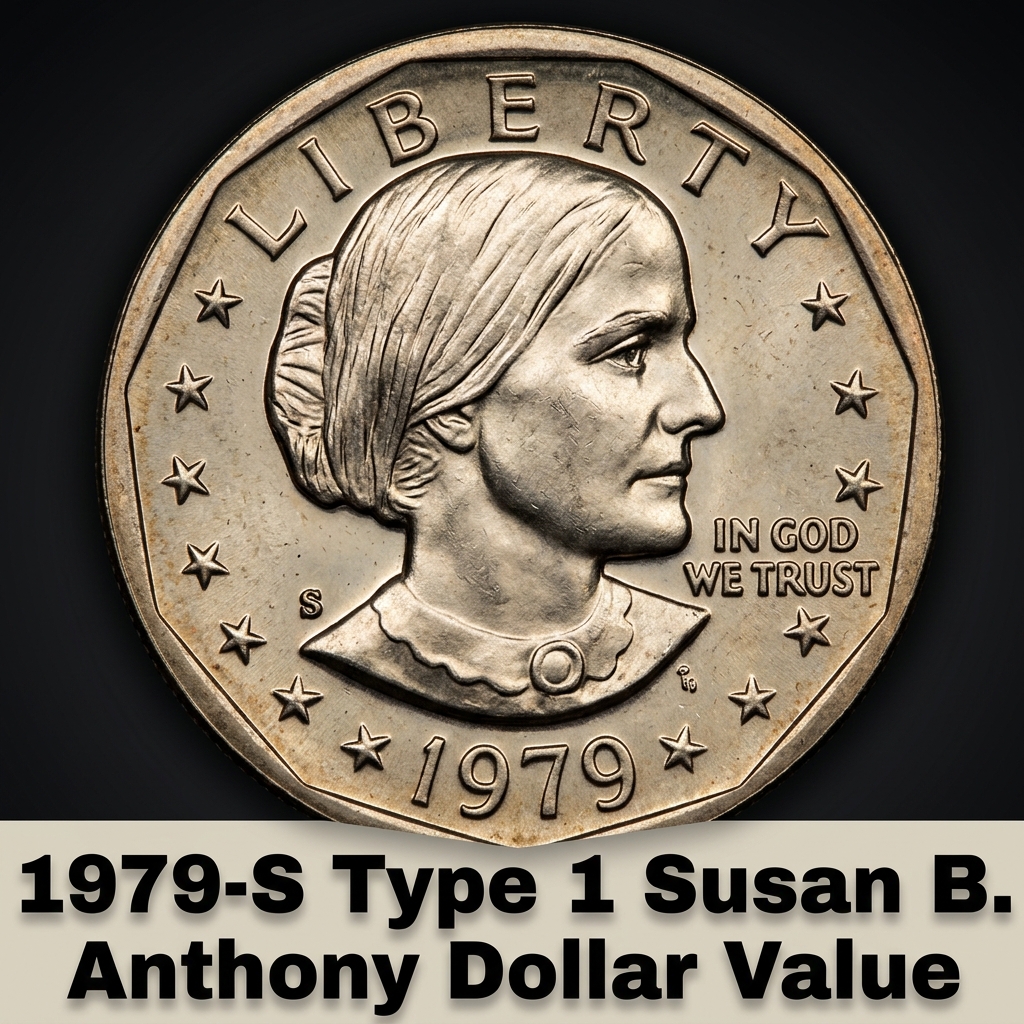 What is the 1979 S Type 1 Susan B Anthony Dollar Value and Worth Today